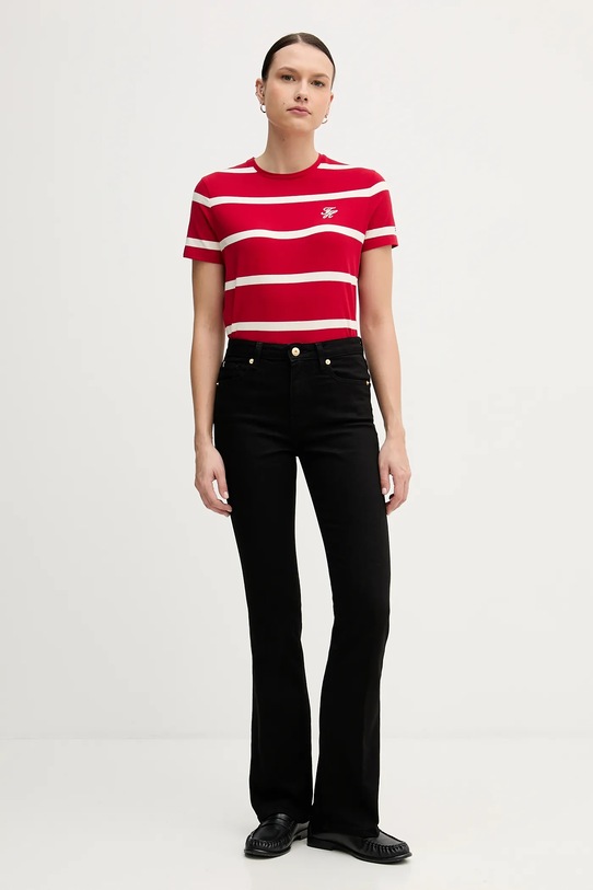 Tommy Hilfiger t-shirt WW0WW47809 czerwony SS26