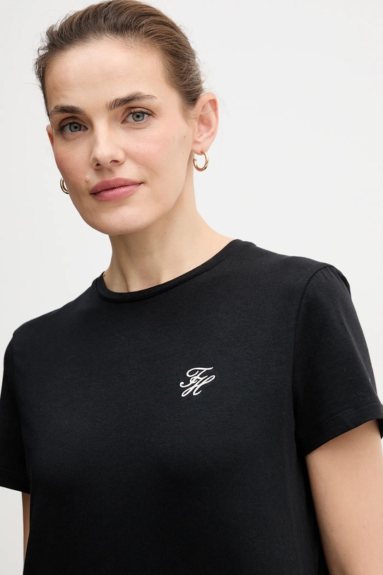 Tričko Tommy Hilfiger černá WW0WW47809