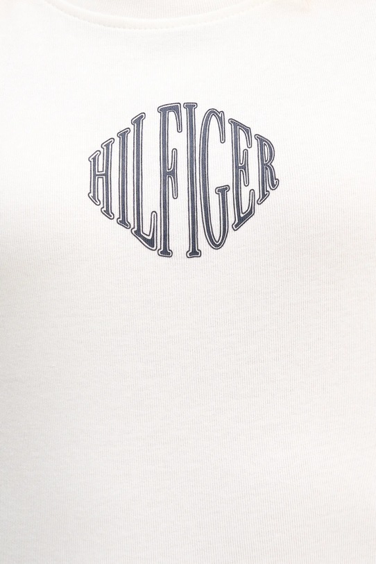 Βαμβακερό μπλουζάκι Tommy Hilfiger WW0WW47880 μπεζ