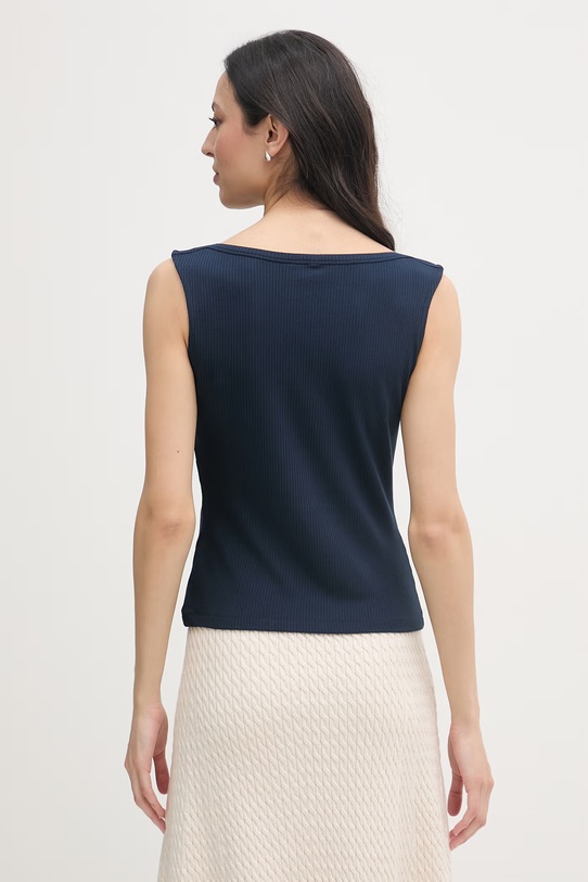 Odzież Tommy Hilfiger top damski WW0WW47807 granatowy