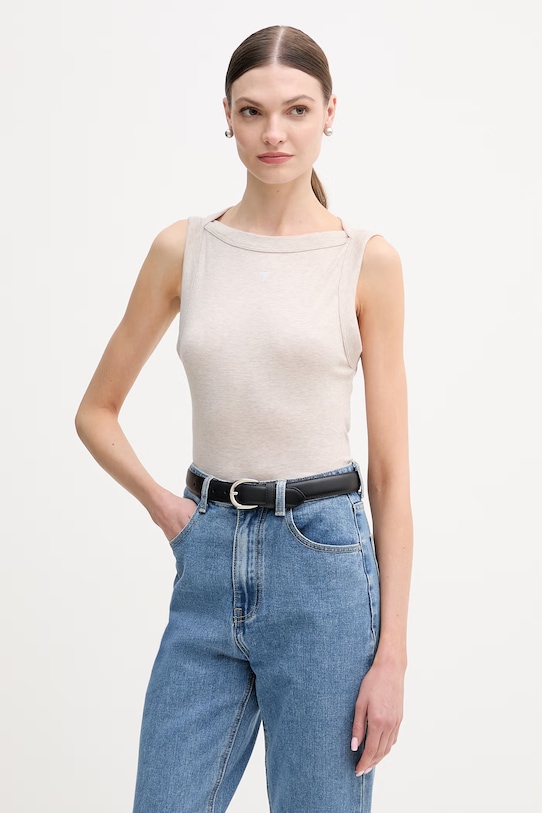 Guess top TINA z elastanem beżowy W5RP16.KCNH2