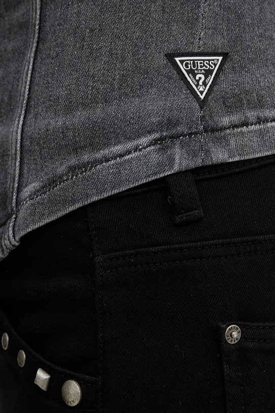 Guess top jeansowy CECILE W6RH80.D6921 szary