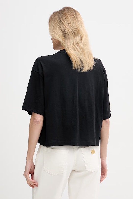 Oblečenie Guess oversize tričko dámske bavlnené W6RI12.K9RM1 čierna