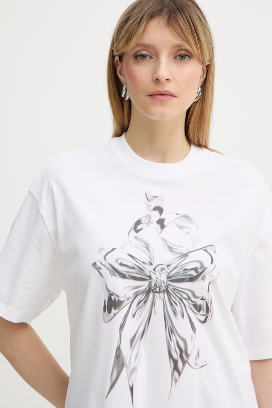 Guess t-shirt bawełniany biały W6RI13.K9RM1