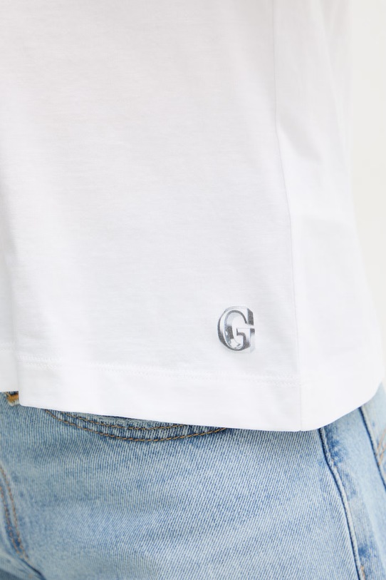 Guess t-shirt bawełniany W6RI13.K9RM1 biały