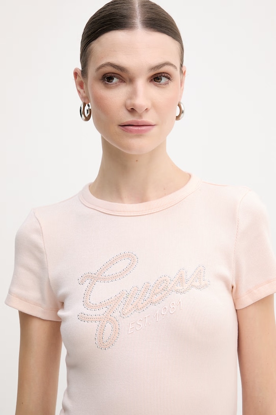 Guess t-shirt rózsaszín W6RI22.KA0H1