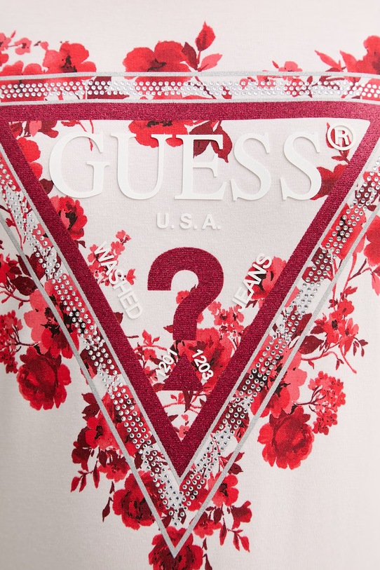 Guess t-shirt W6RI23.J1314 różowy
