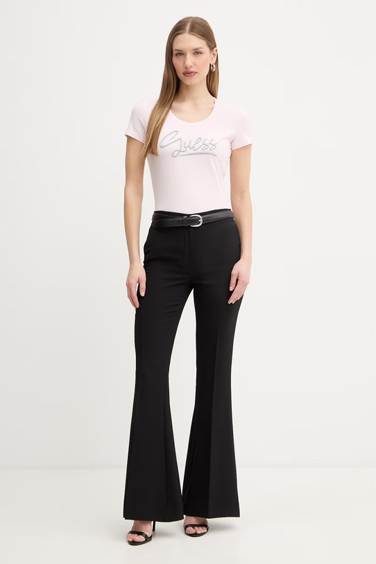 Guess t-shirt W6RI24.J1314 różowy SS26