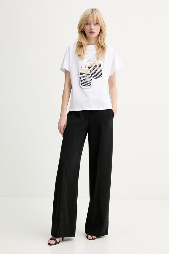 Guess t-shirt bawełniany W6RI28.I3Z14 biały SS26