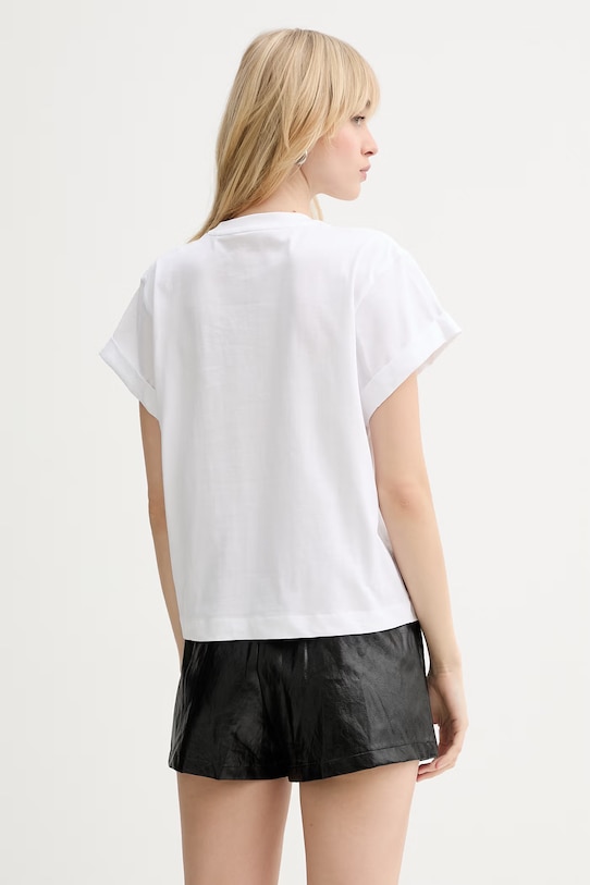 Odzież Guess t-shirt bawełniany W6RI30.I3Z14 biały