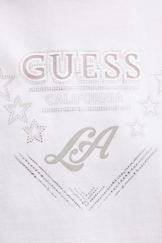 Guess t-shirt bawełniany W6RI30.I3Z14 biały