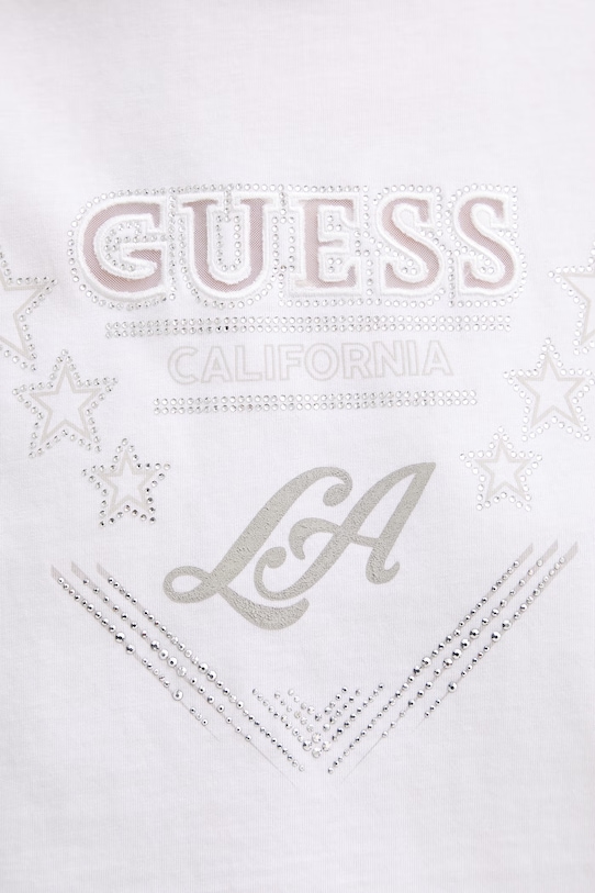 Guess t-shirt bawełniany W6RI30.I3Z14 biały