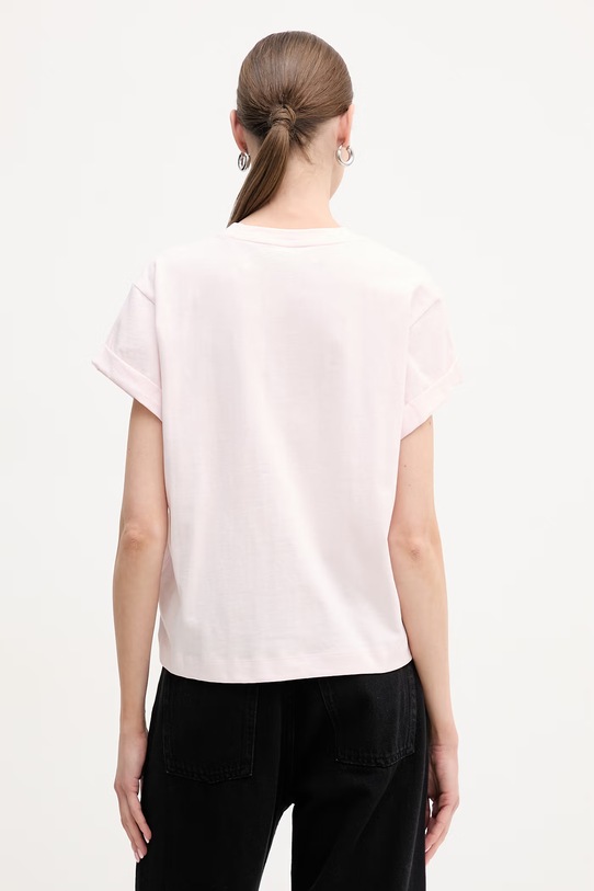 Odzież Guess t-shirt bawełniany W6RI30.I3Z14 różowy