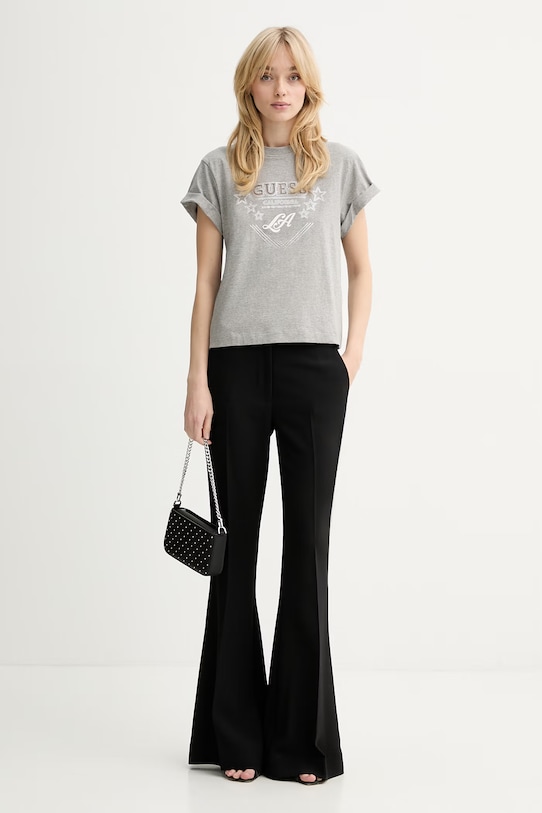 Guess t-shirt bawełniany W6RI30.I3Z14 szary SS26