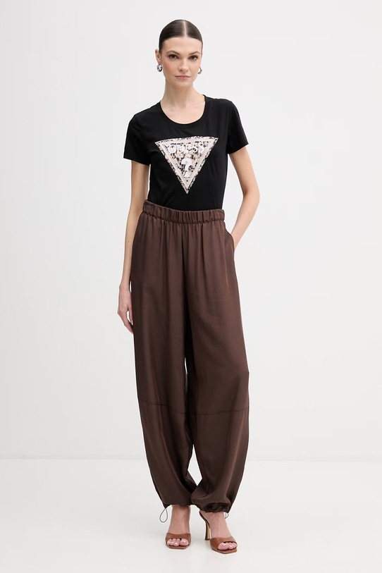 Guess t-shirt LEO W6RI32.J1314 czarny SS26