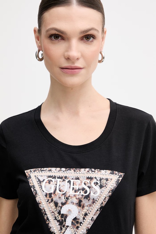 Guess t-shirt LEO czarny W6RI32.J1314