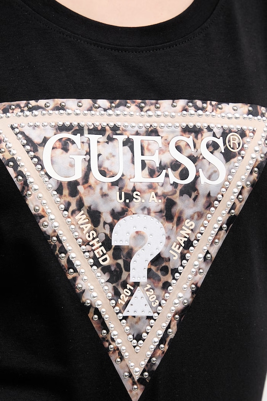 Guess t-shirt LEO W6RI32.J1314 czarny