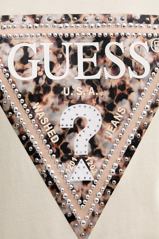 Guess longsleeve LEO W6RI33.J1314 beżowy