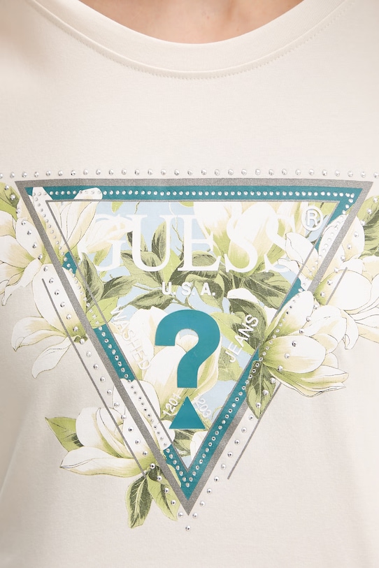 Guess t-shirt CAMELIA W6RI35.J1314 bézs