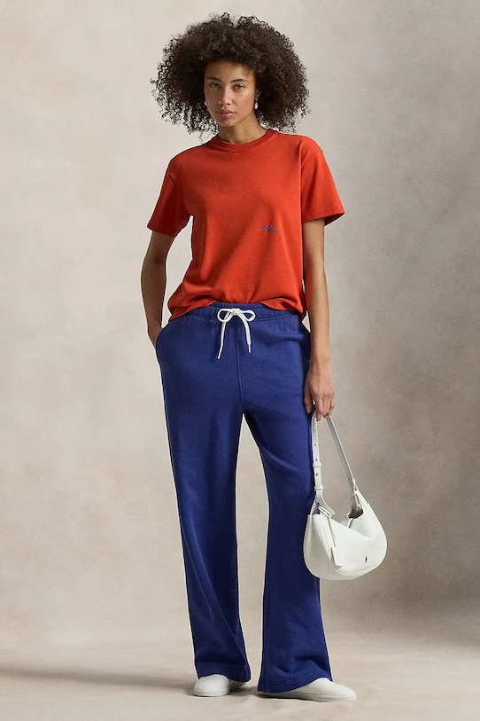 Odjeća Pamučna majica Polo Ralph Lauren 211A96263 narančasta