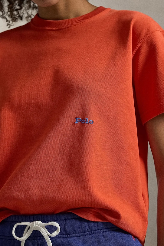 Pamučna majica Polo Ralph Lauren narančasta 211A96263