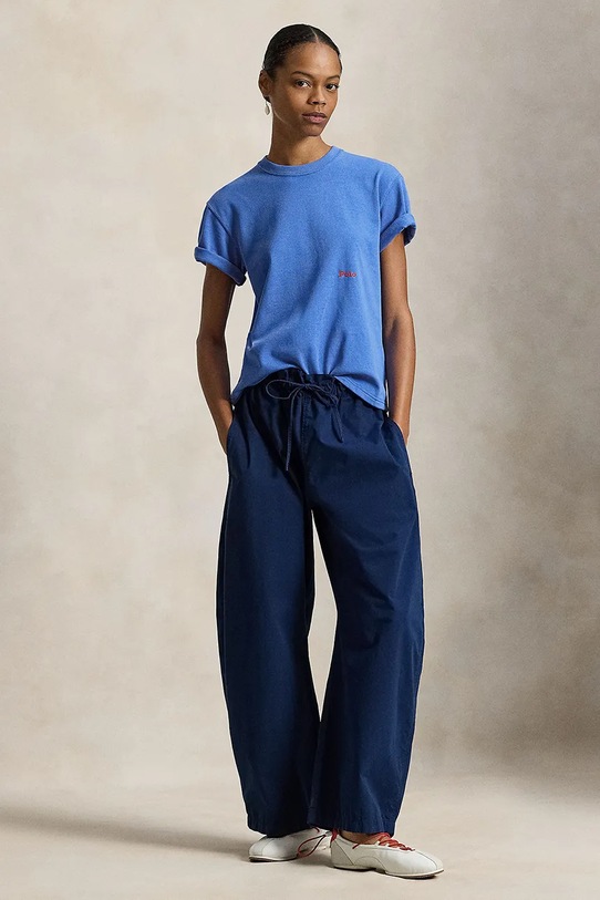 Oblečenie Bavlnené tričko Polo Ralph Lauren 211A96263 modrá