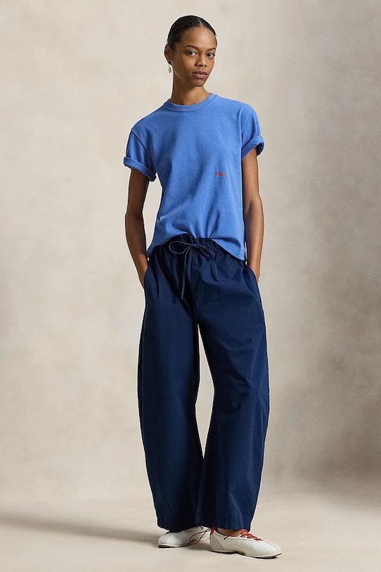 Oblečenie Bavlnené tričko Polo Ralph Lauren 211A96263 modrá