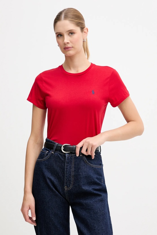 Polo Ralph Lauren t-shirt bawełniany regular czerwony 211B14605