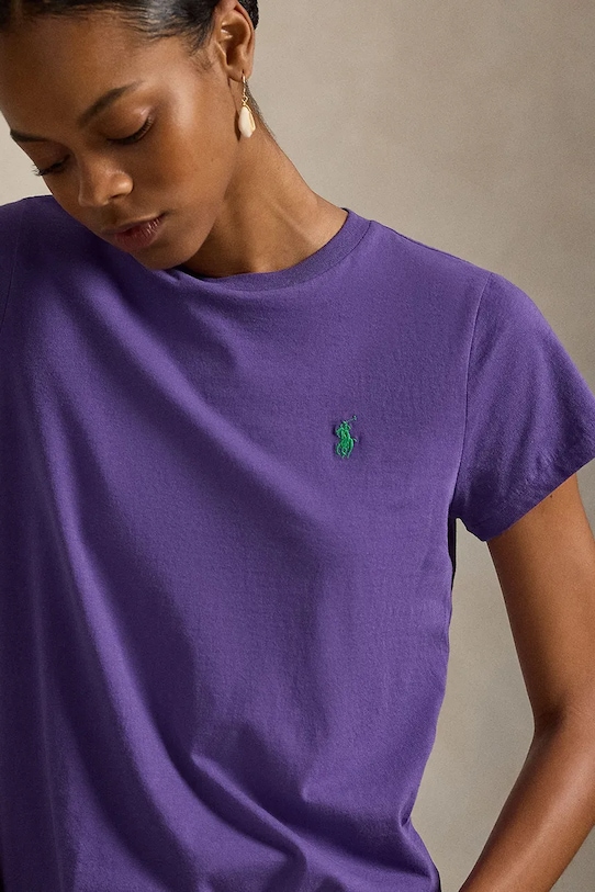 Polo Ralph Lauren t-shirt bawełniany fioletowy 211B14605