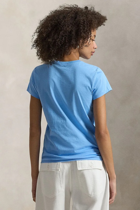 Polo Ralph Lauren t-shirt bawełniany 211B14605 niebieski SS26