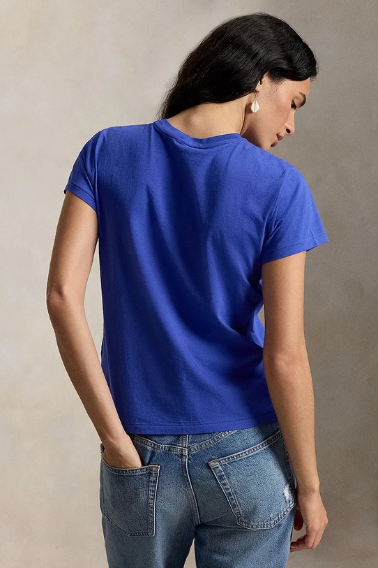 Polo Ralph Lauren t-shirt bawełniany damski 211B14605 niebieski SS26