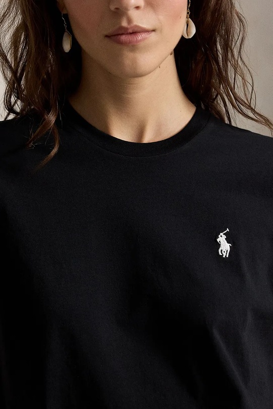 Polo Ralph Lauren t-shirt bawełniany czarny 211B14605