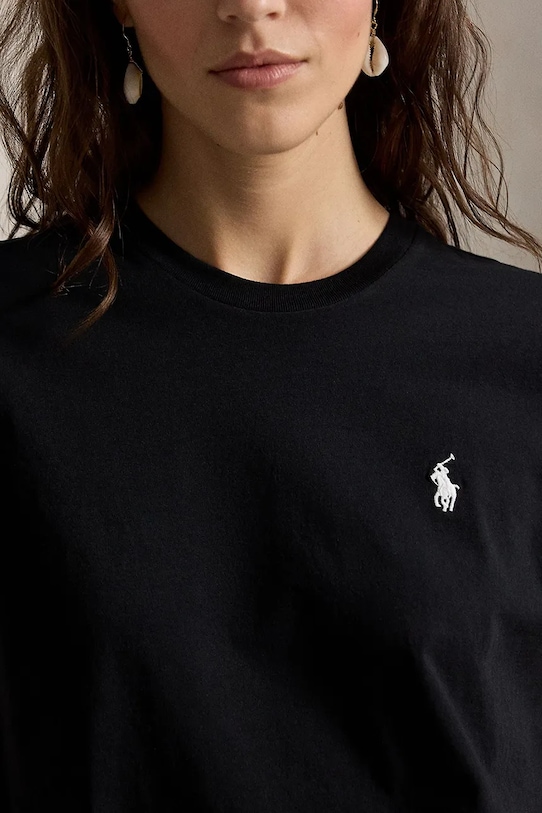 Polo Ralph Lauren t-shirt bawełniany czarny 211B14605