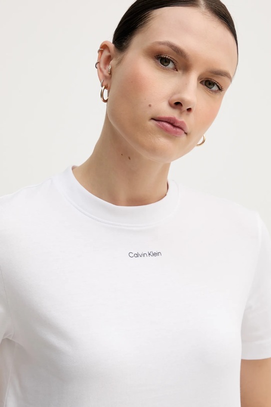 Calvin Klein t-shirt bawełniany biały LV147C857G