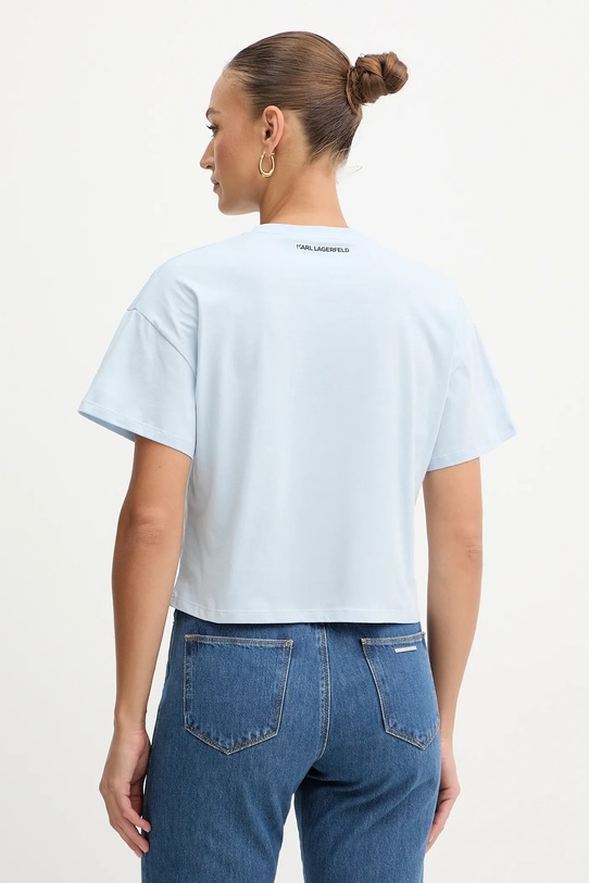 Îmbrăcăminte Karl Lagerfeld tricou din bumbac B1W17026 albastru