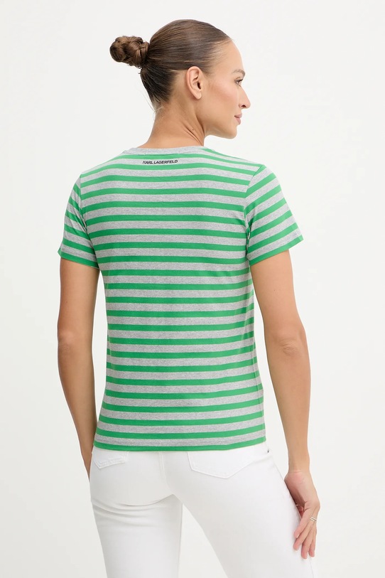 Îmbrăcăminte Karl Lagerfeld tricou din bumbac IKON B1W17037 verde