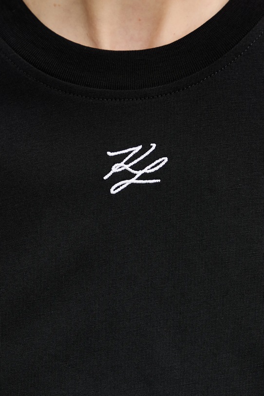 Karl Lagerfeld t-shirt bawełniany KL ESSENTIAL B1W17091 czarny