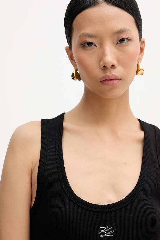 Karl Lagerfeld top czarny B1W17015