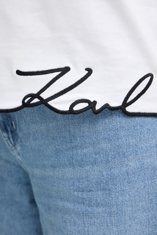Karl Lagerfeld tricou din bumbac B1W17031 alb