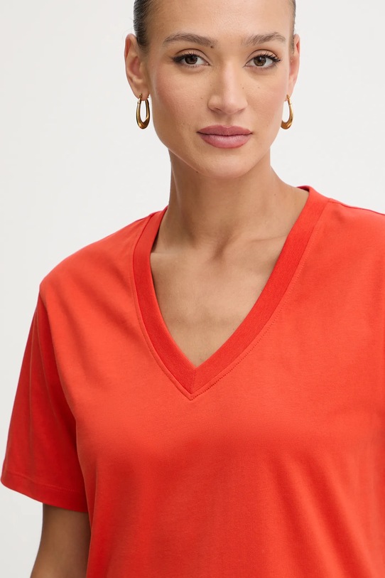 Karl Lagerfeld t-shirt bawełniany pomarańczowy B1W17031