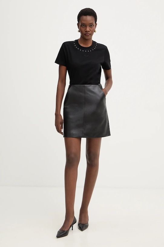 Karl Lagerfeld t-shirt bawełniany B1W17088 czarny SS26