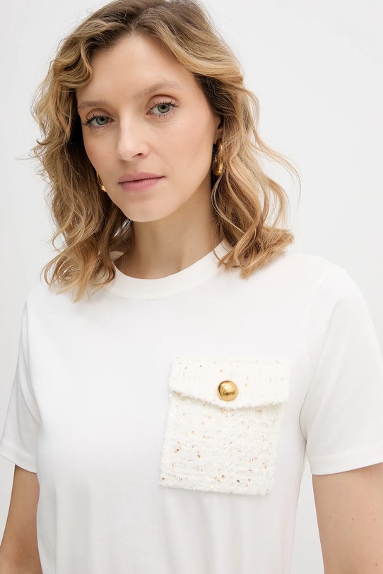 Majica kratkih rukava Karl Lagerfeld bež B1W17089