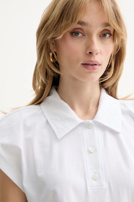 MSGM polo biały 4041MDM145D.267002