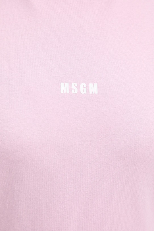 MSGM t-shirt bawełniany 4041MDM500.267002 różowy