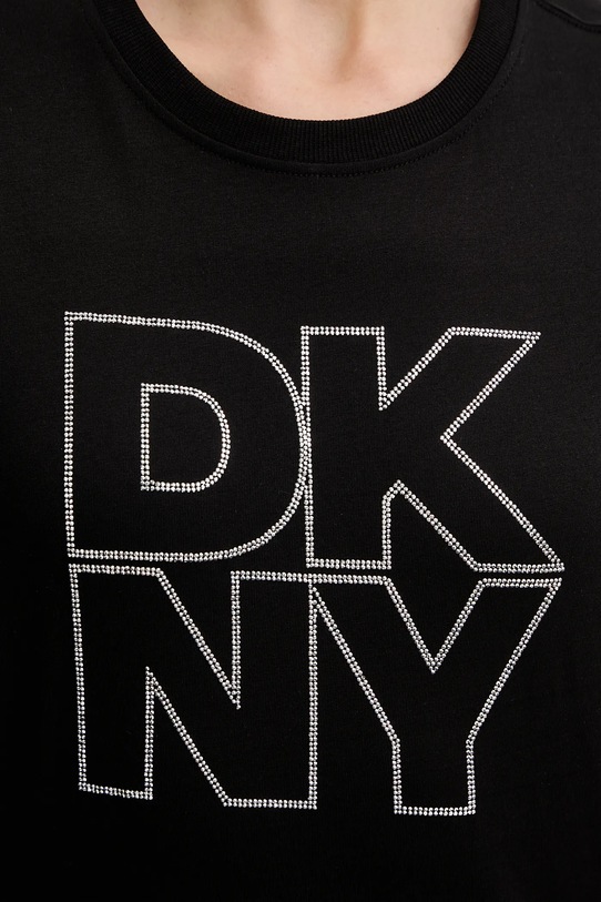 Dkny t-shirt bawełniany DP6T1533 czarny