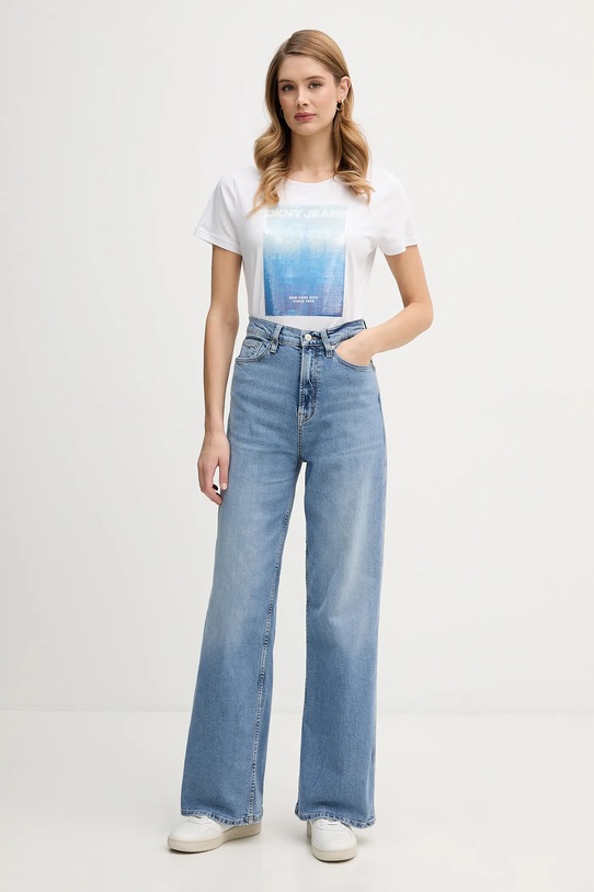 Dkny t-shirt DJ6T1693 biały SS26