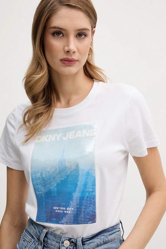 Dkny t-shirt biały DJ6T1693