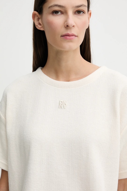 Dkny t-shirt beżowy DJ6T1671