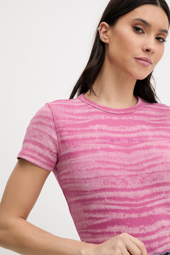 Guess Originals t-shirt różowy W6RP42.KCTT1