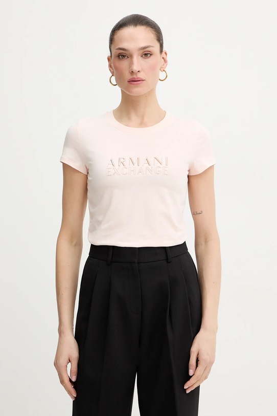 Armani Exchange t-shirt regular różowy XW001837.AF16294
